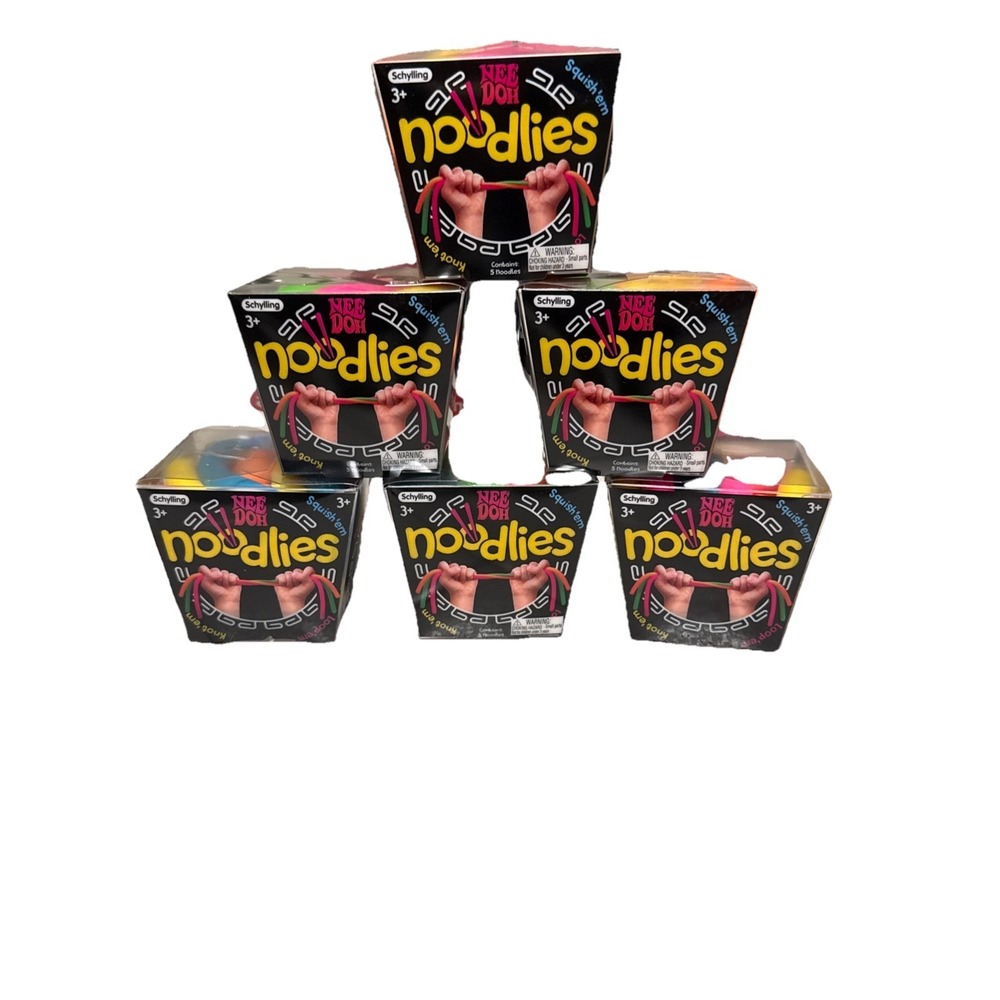 Schylling Nee Doh Noodlies | 5 Stress Relief Noodles | Needoh Squishy Toy